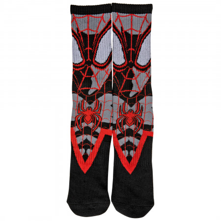 Spider-Man Miles Morales Portrait Crew Socks